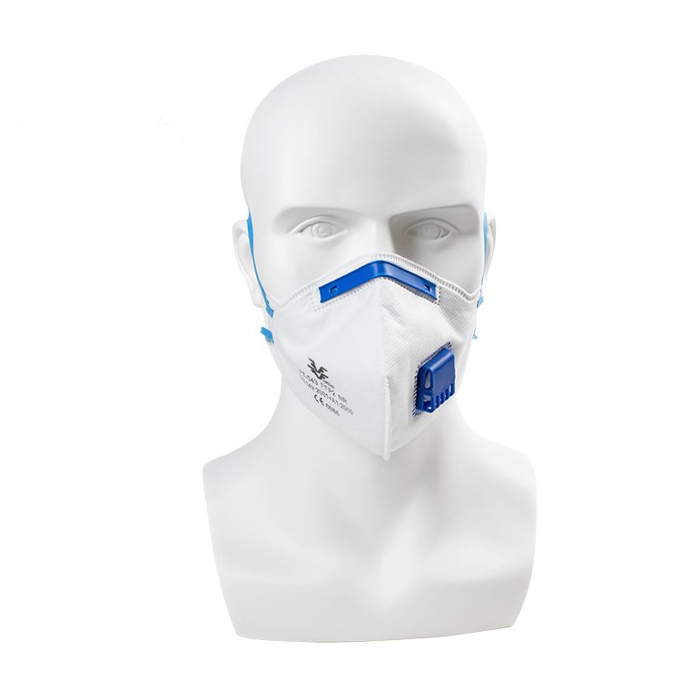 Foldable Faceshield FFP2 Respirator Face Mask With Valve 