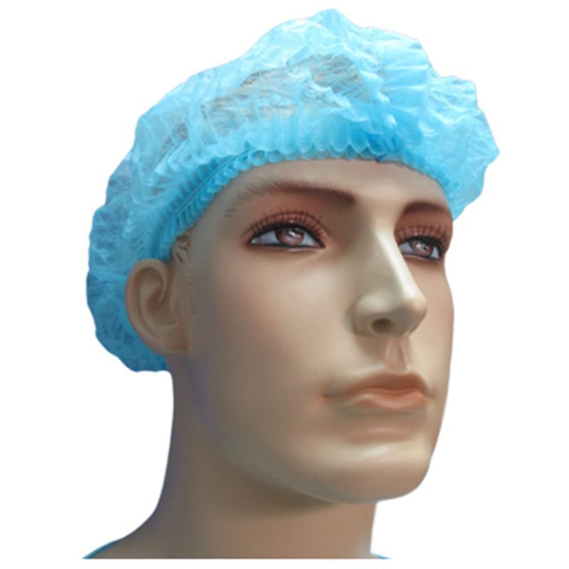 Medical Bouffant Cap Disposable Non-Woven Double Elastic Surgical Bouffant Cap Multi-color 