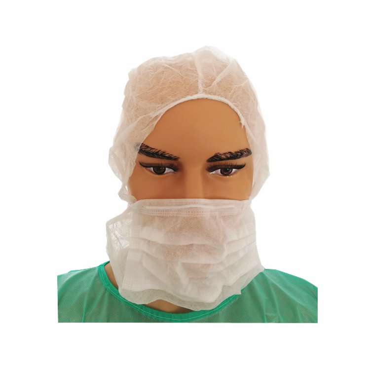 Einweg-Vlies-Astronautenmütze mit Gesichtsmaske