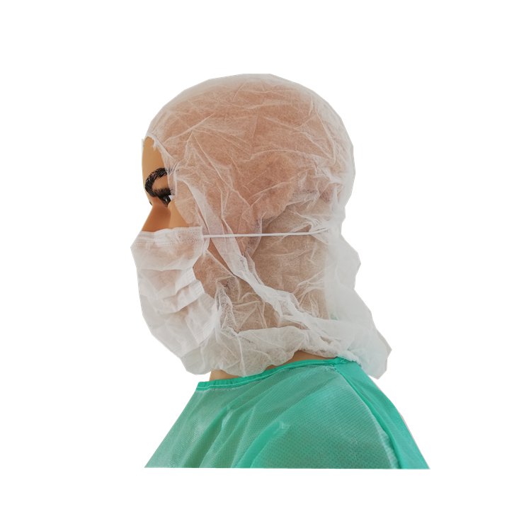 Einweg-Vlies-Astronautenmütze mit Gesichtsmaske