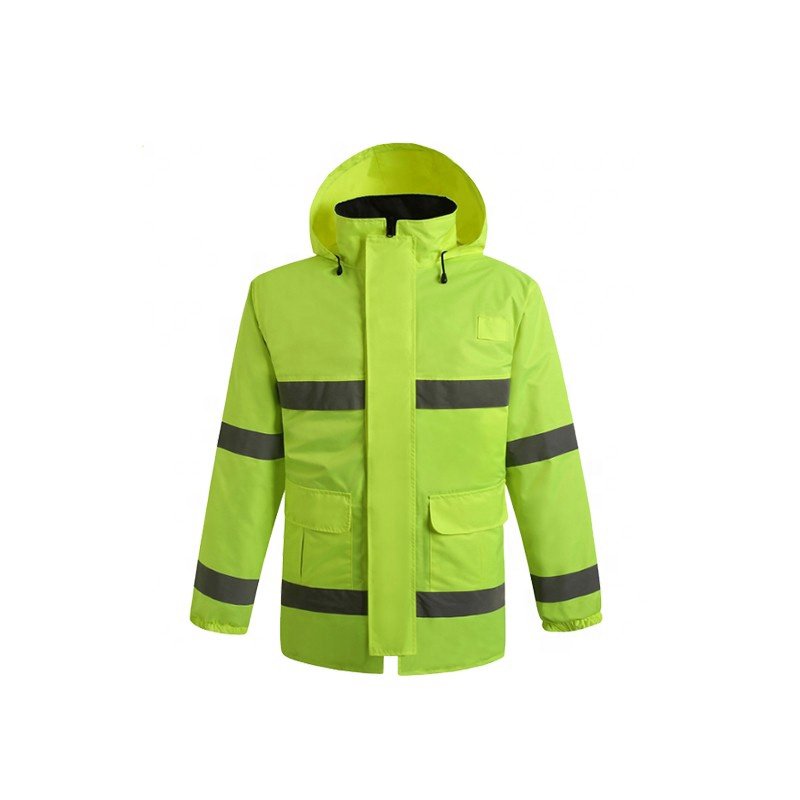 Maßgeschneiderte wasserdichte Winter-Sicherheitsjacke reflektierende Jacke